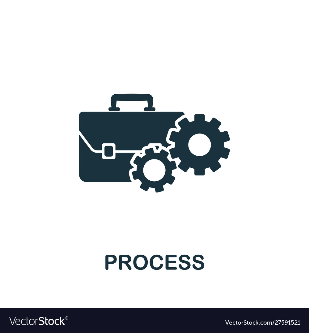 Process icon symbol creative sign from business Vector Image