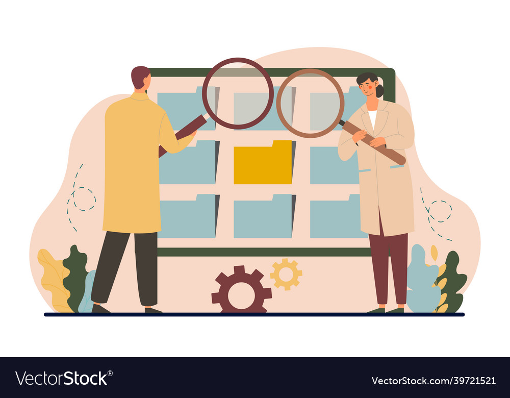 Search document or file concept Royalty Free Vector Image
