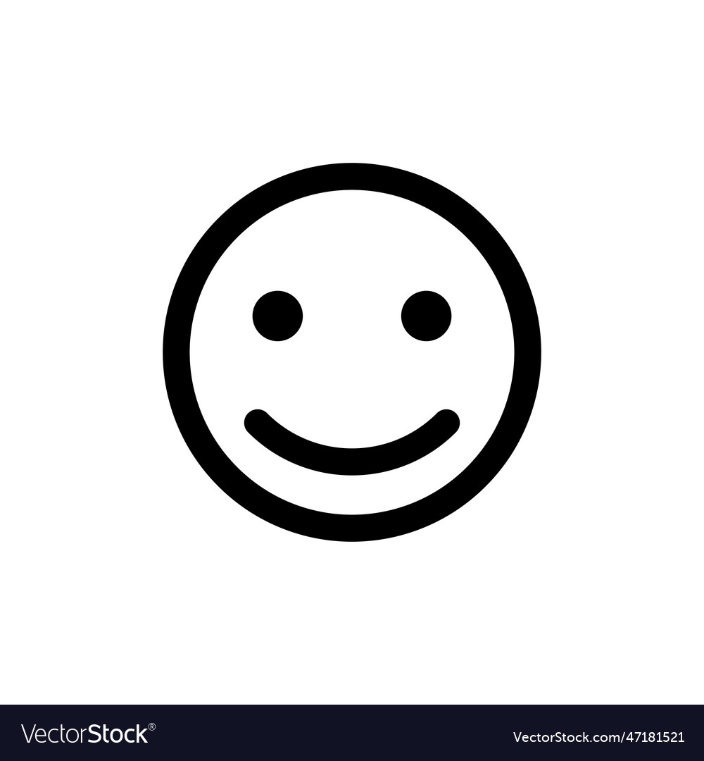 Smile icon emoticon icon feedback Royalty Free Vector Image