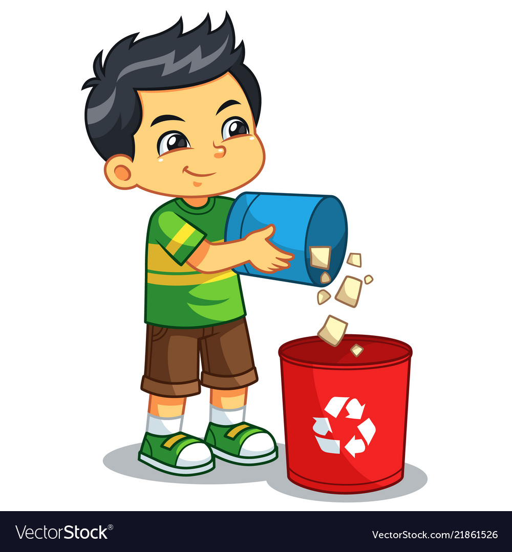 Throwing Away Trash Clipart