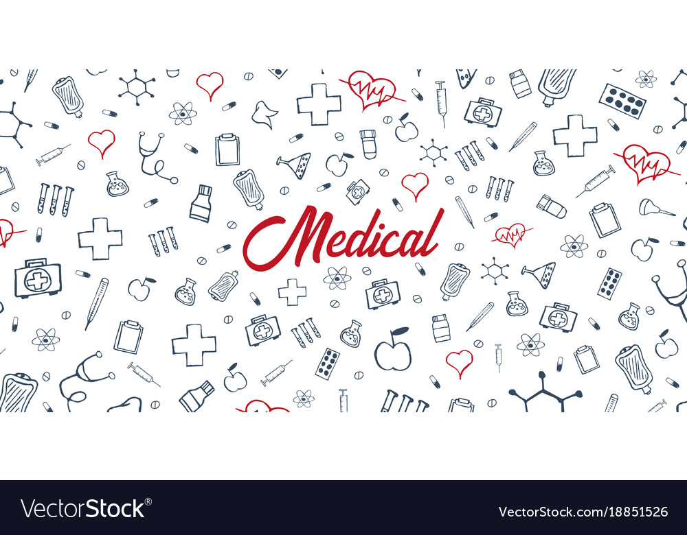 Medical background care health Royalty Free Vector Image