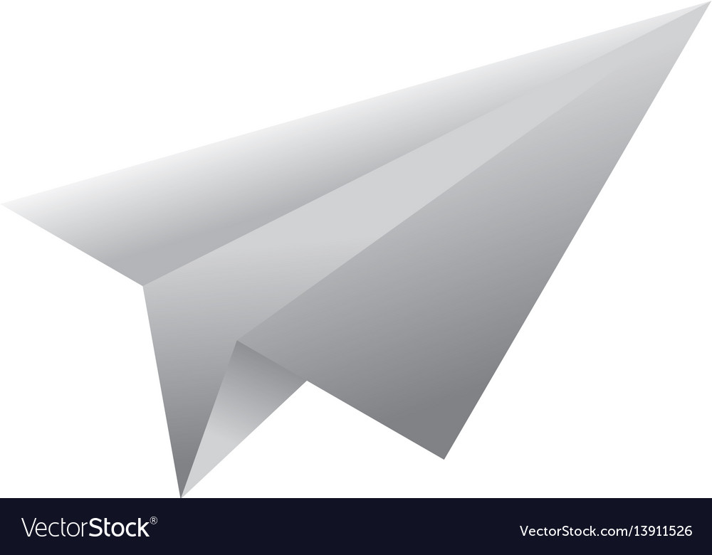 Paper plane origami Royalty Free Vector Image - VectorStock