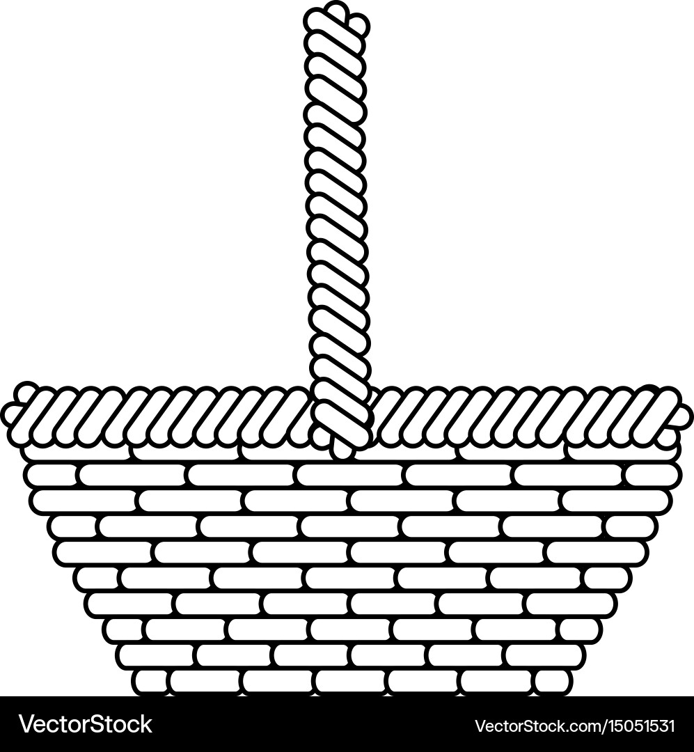 Basket empty object Royalty Free Vector Image - VectorStock