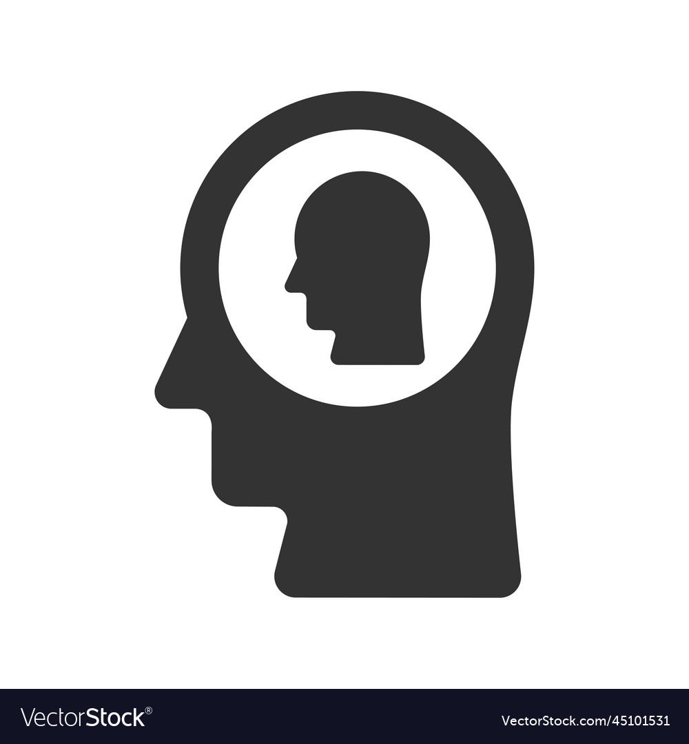 Character identity icon Royalty Free Vector Image