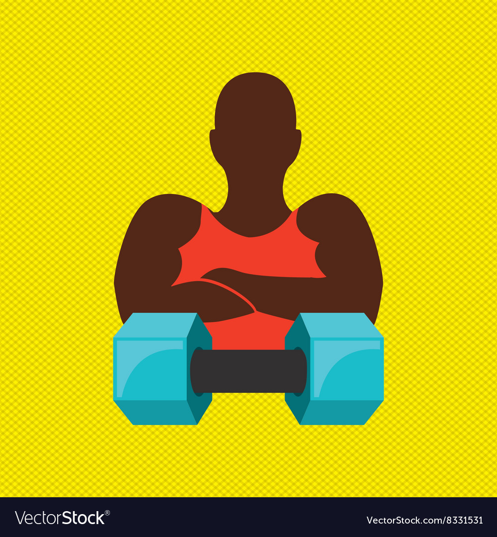 Gym Concept Design Royalty Free Vector Image Vectorstock