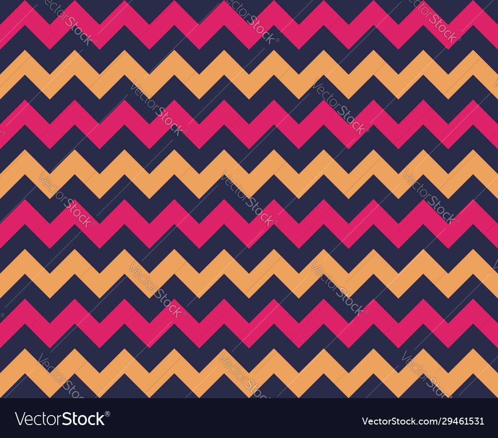 Zigzag pattern seamless zig zag background color Vector Image