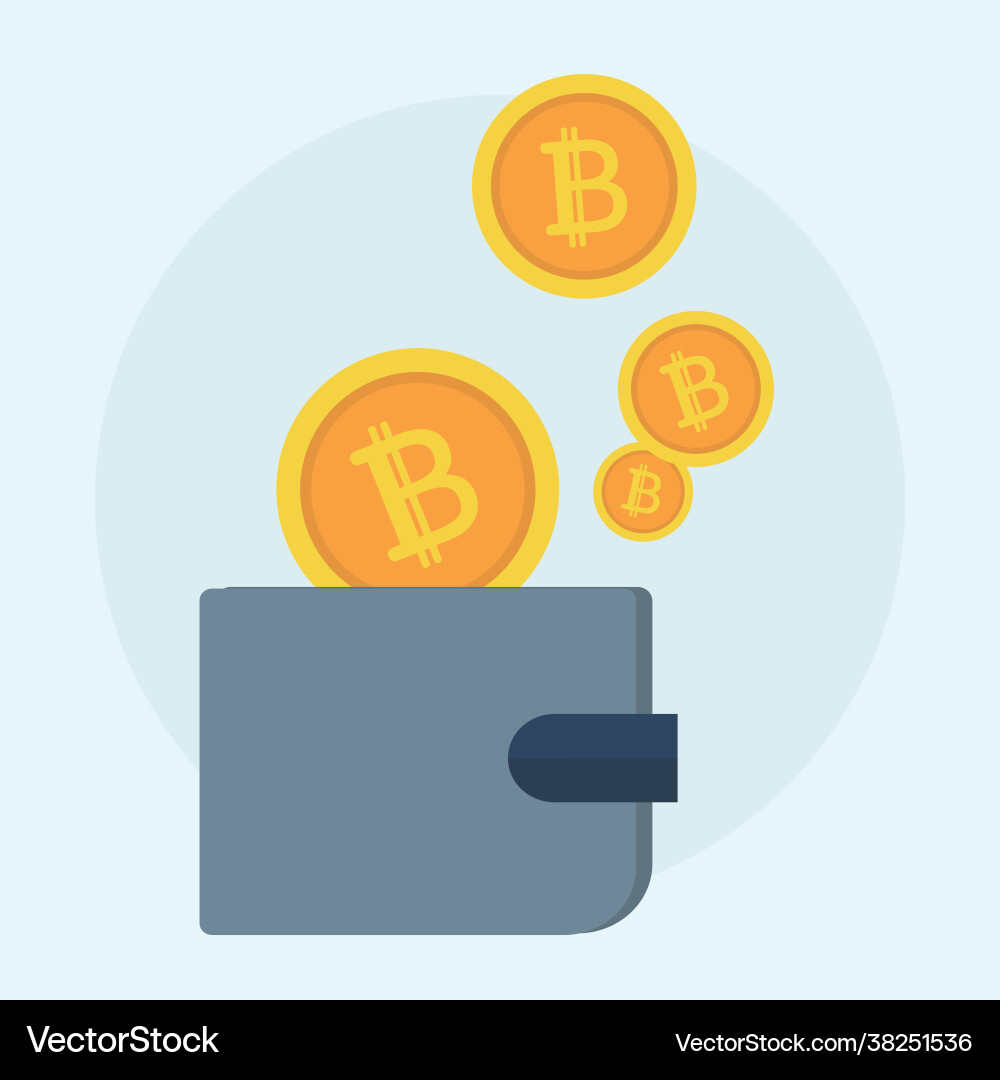 Bitcoin concept Royalty Free Vector Image - VectorStock