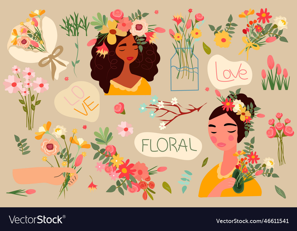 Delightful featuring a woman Royalty Free Vector Image