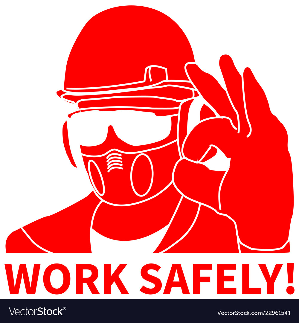 Occupational safety and health icons signs set Vector Image