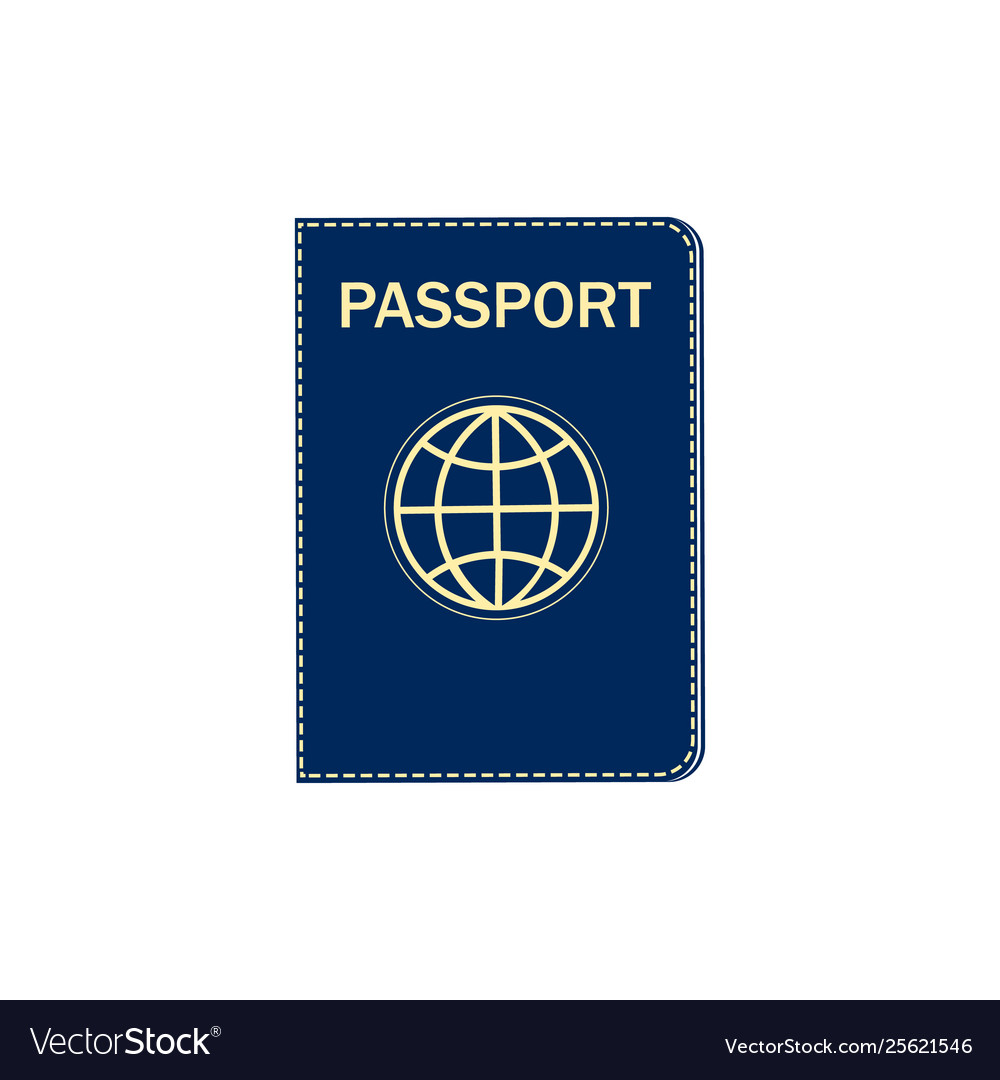 International passport with tickets air travel Vector Image