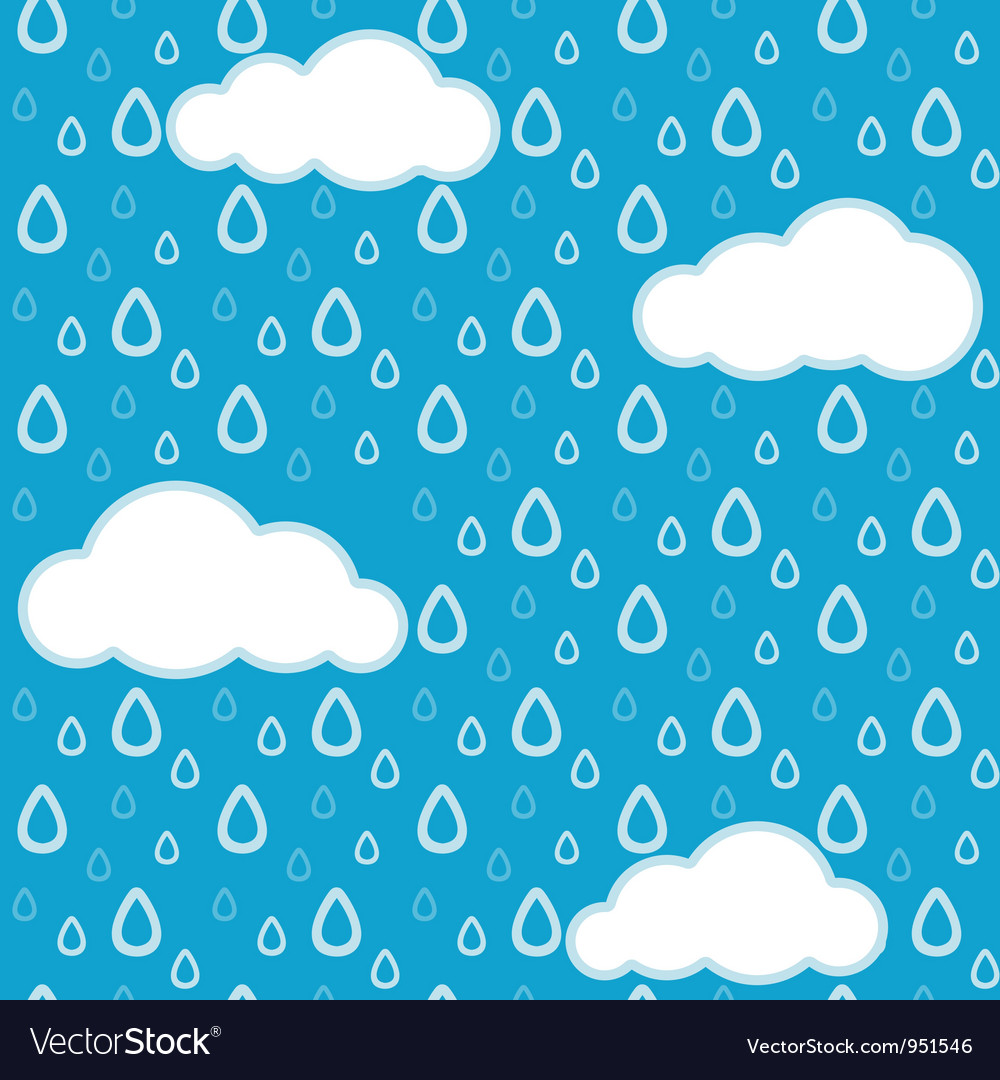 Rain pattern Royalty Free Vector Image - VectorStock