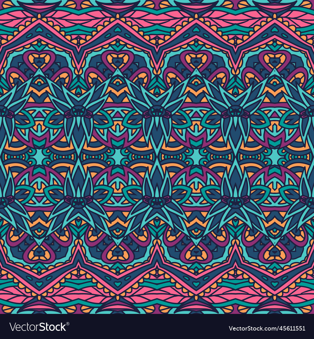 Decorative ethnic pattern for fabric geometric Vector Image