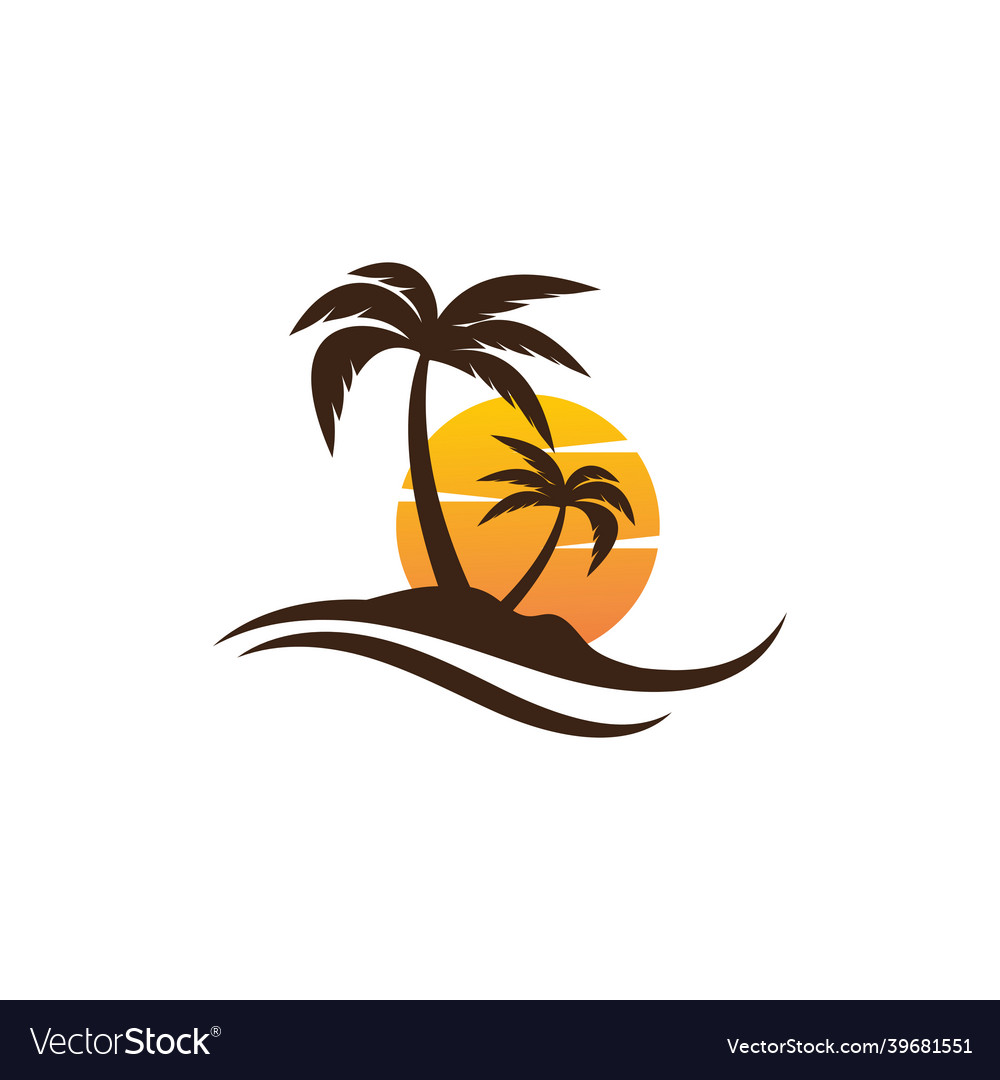 Summer beach icon design Royalty Free Vector Image