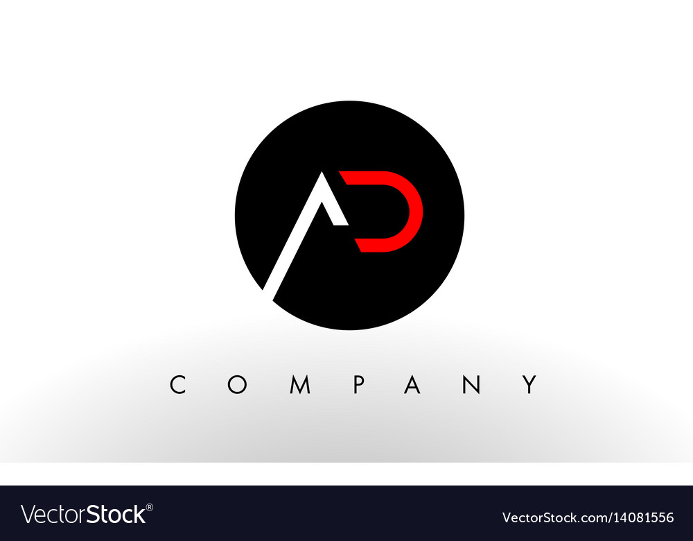 Ad logo letter design Royalty Free Vector Image