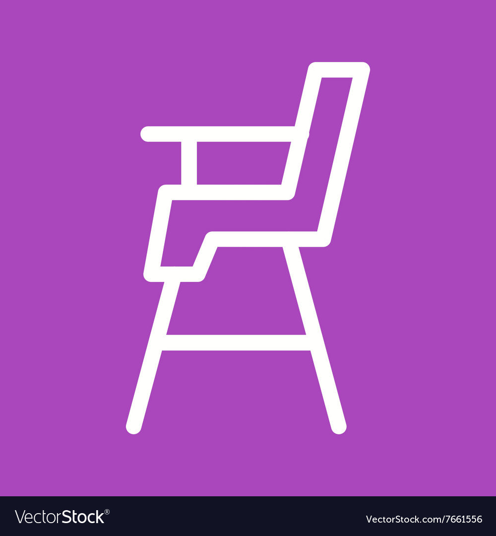 Baby chair Royalty Free Vector Image - VectorStock