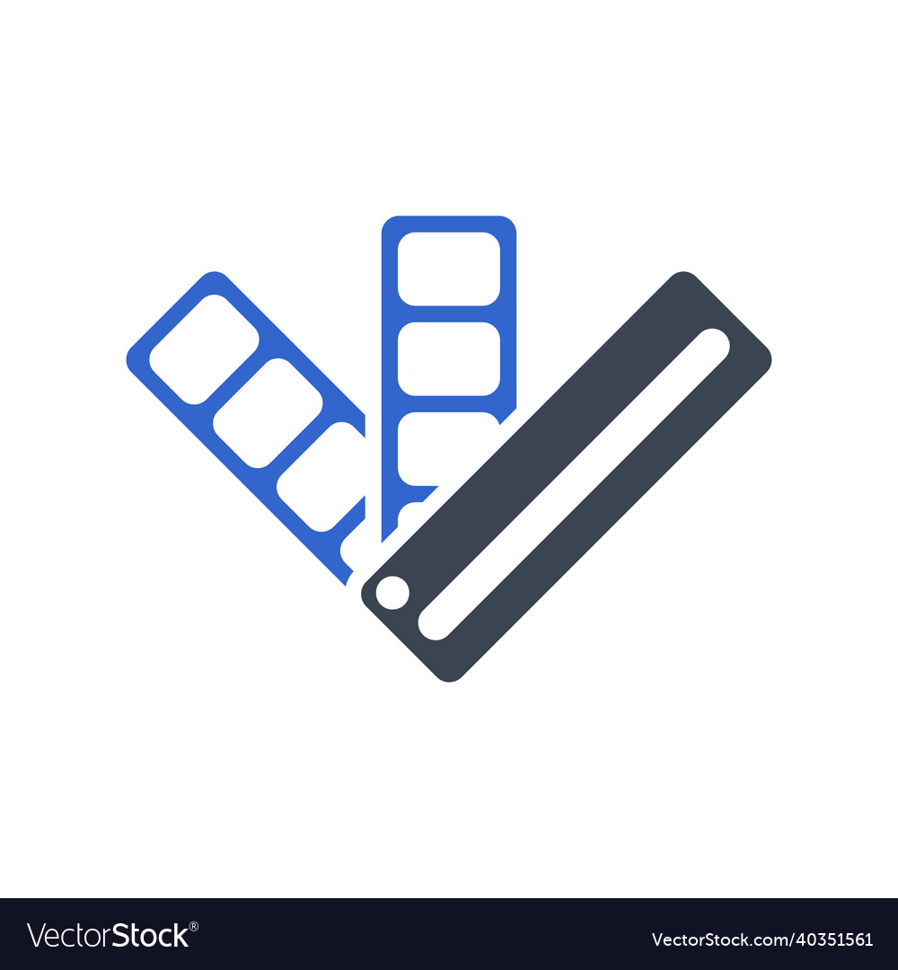 Colour guide icon Royalty Free Vector Image - VectorStock