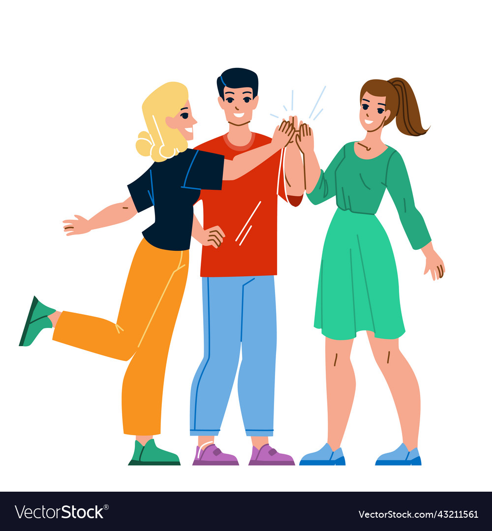 Man and woman colleagues together work Royalty Free Vector