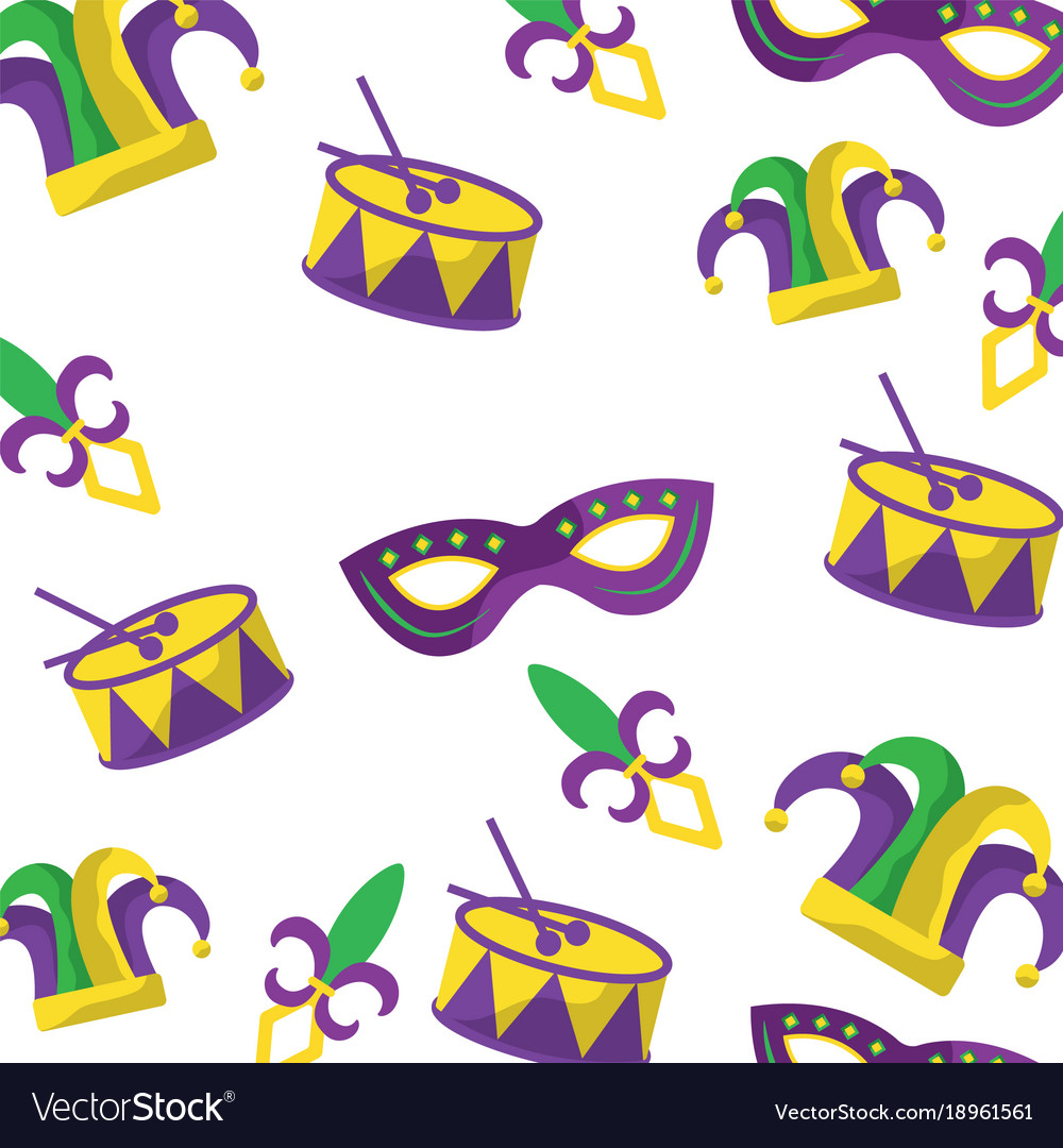 Mardi gras carnival icon image Royalty Free Vector Image