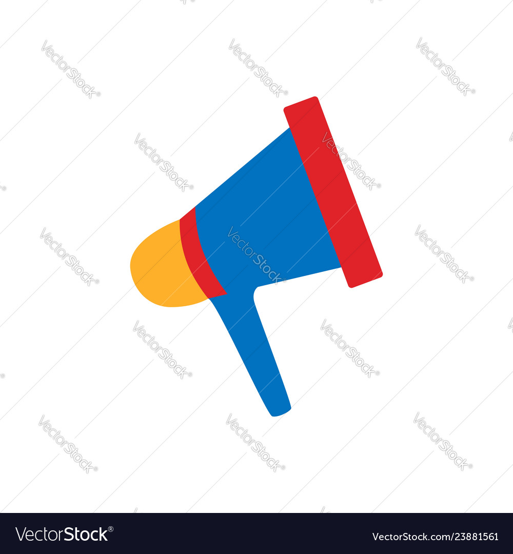 Megaphone icon mouthpiece symbol loudspeaker Vector Image