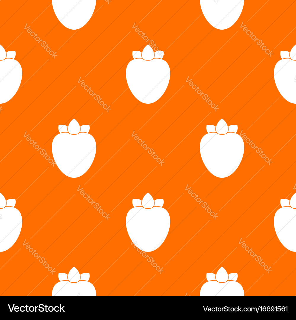 Ripe persimmon pattern seamless Royalty Free Vector Image