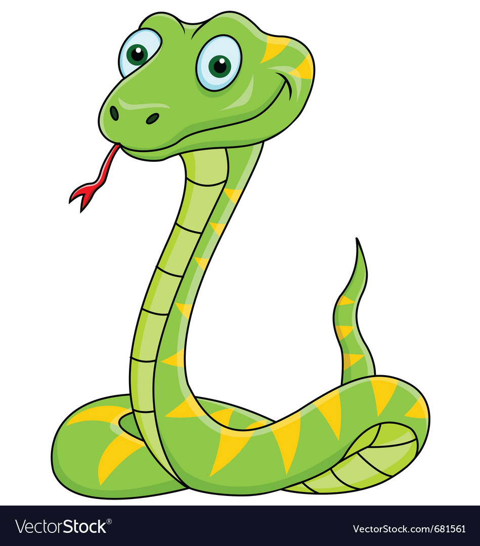 Snake cartoon Royalty Free Vector Image - VectorStock