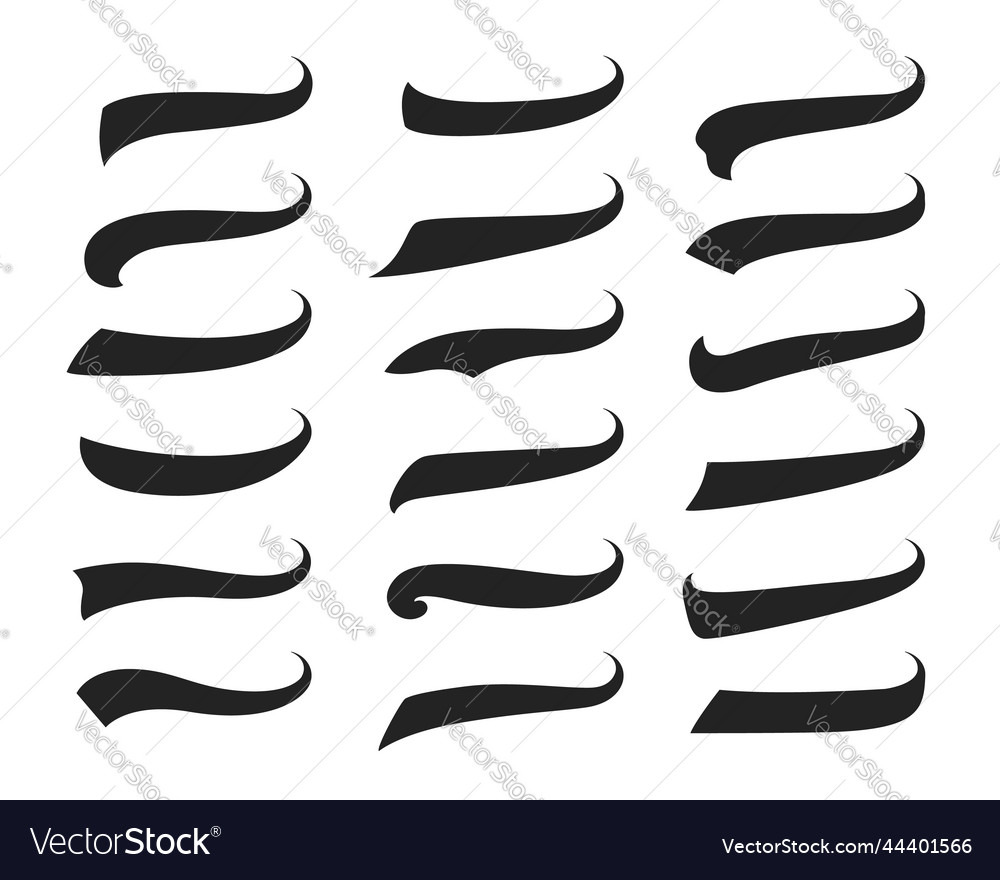 Premium Vector  Swoosh and swash tails vector design for typography  decoration or baseball underline logo