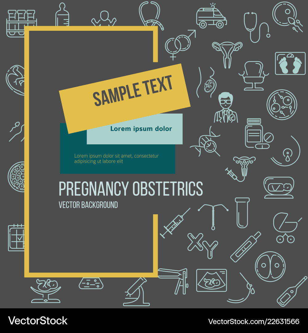 Template Pregnancy And Obstetrics Banner Vector Image