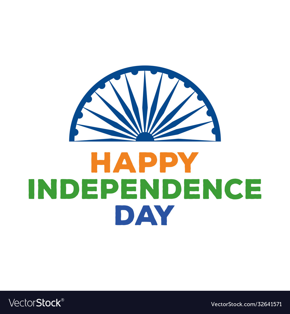 Independence india card Royalty Free Vector Image