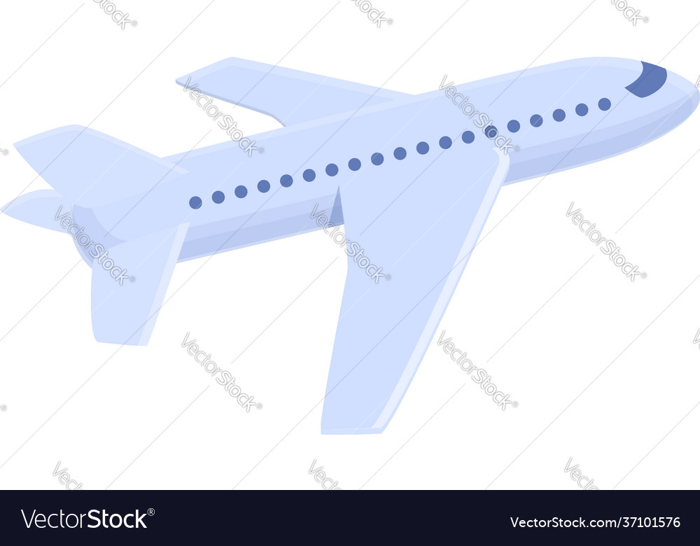 Airplane icon cartoon style Royalty Free Vector Image