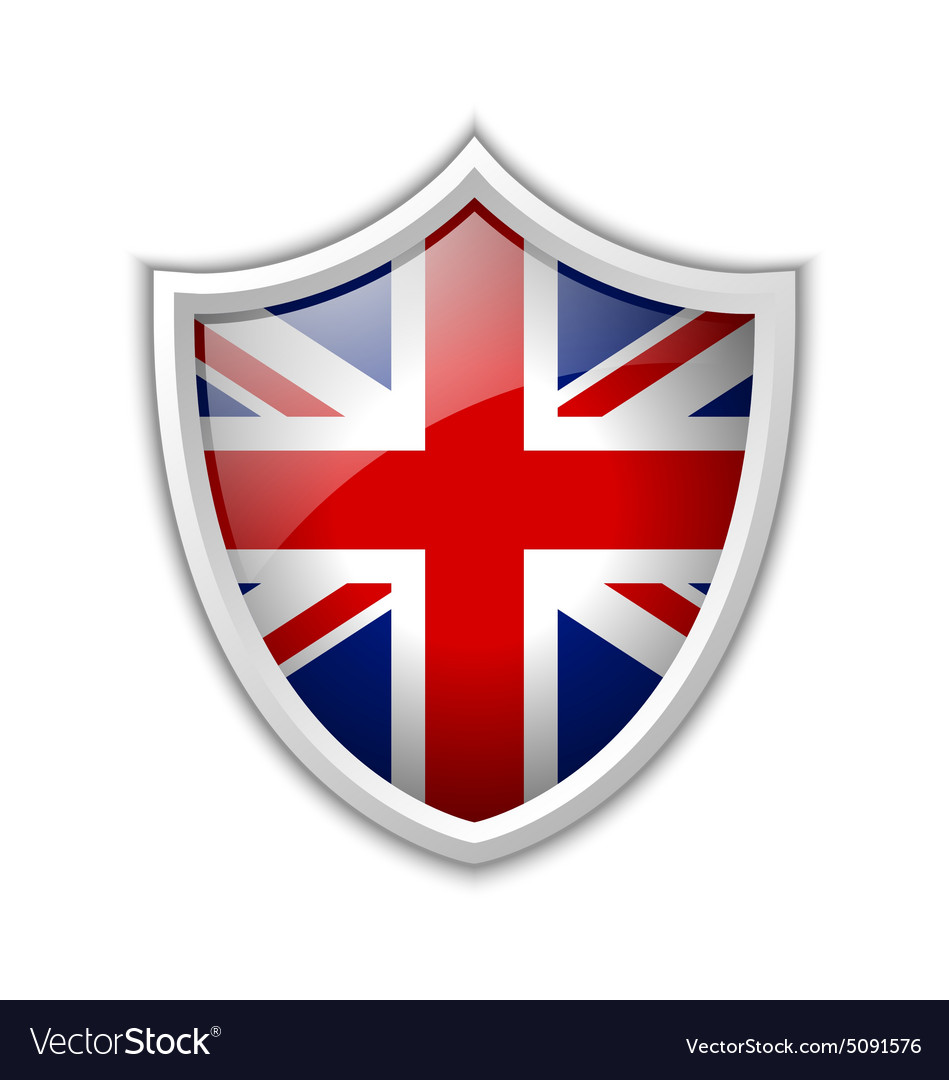 British Shield Royalty Free Vector Image Vectorstock