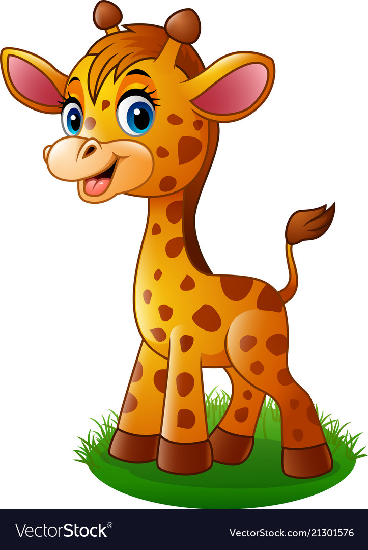 Cartoon bagiraffe Royalty Free Vector Image - VectorStock