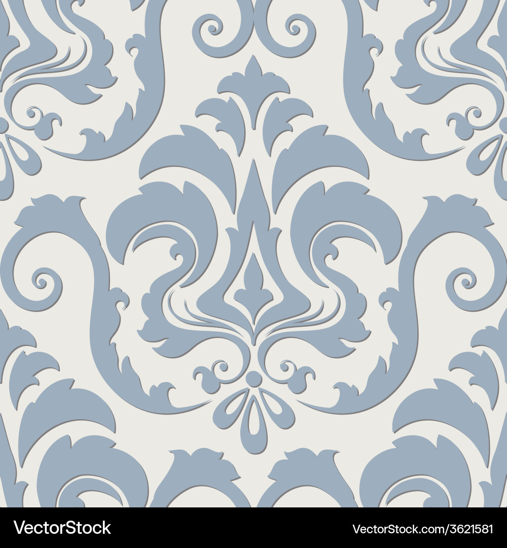 Damask seamless pattern element elegant luxury Vector Image