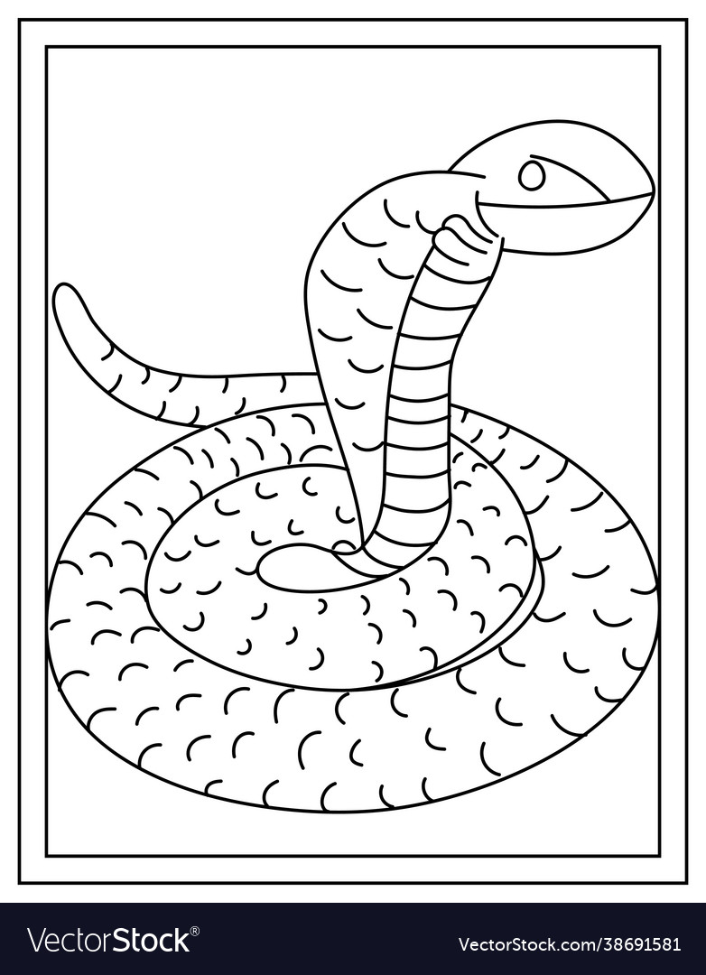 Snake cobra Royalty Free Vector Image - VectorStock