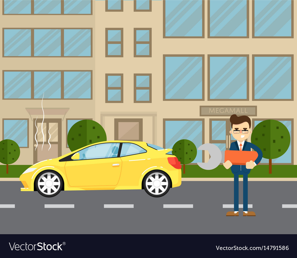 Auto Repair Nearby >> Car Repairs Banner With Man Near Broken Car Auto Repair Nearby >> Car Repairs Banner With Man Near Broken Car