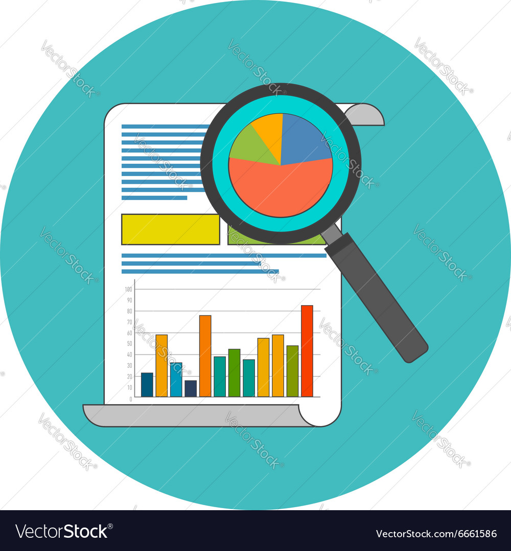 Data analysing icon Royalty Free Vector Image - VectorStock