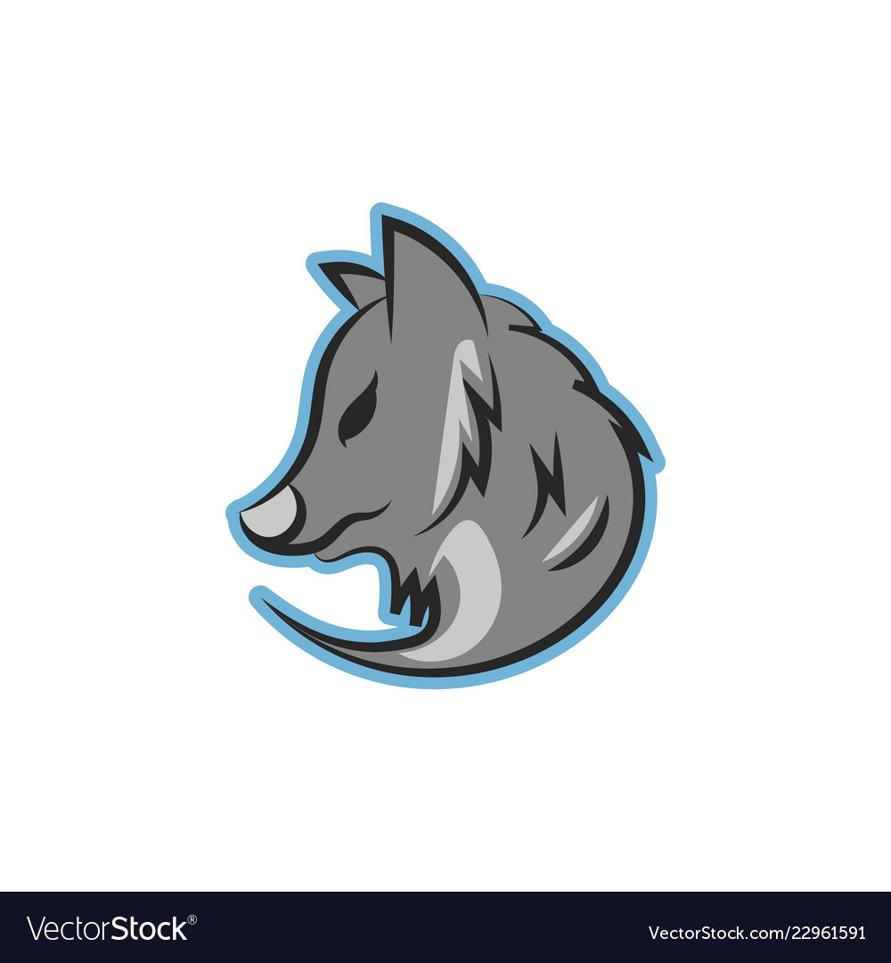 wolf logo icon design royalty free vector image