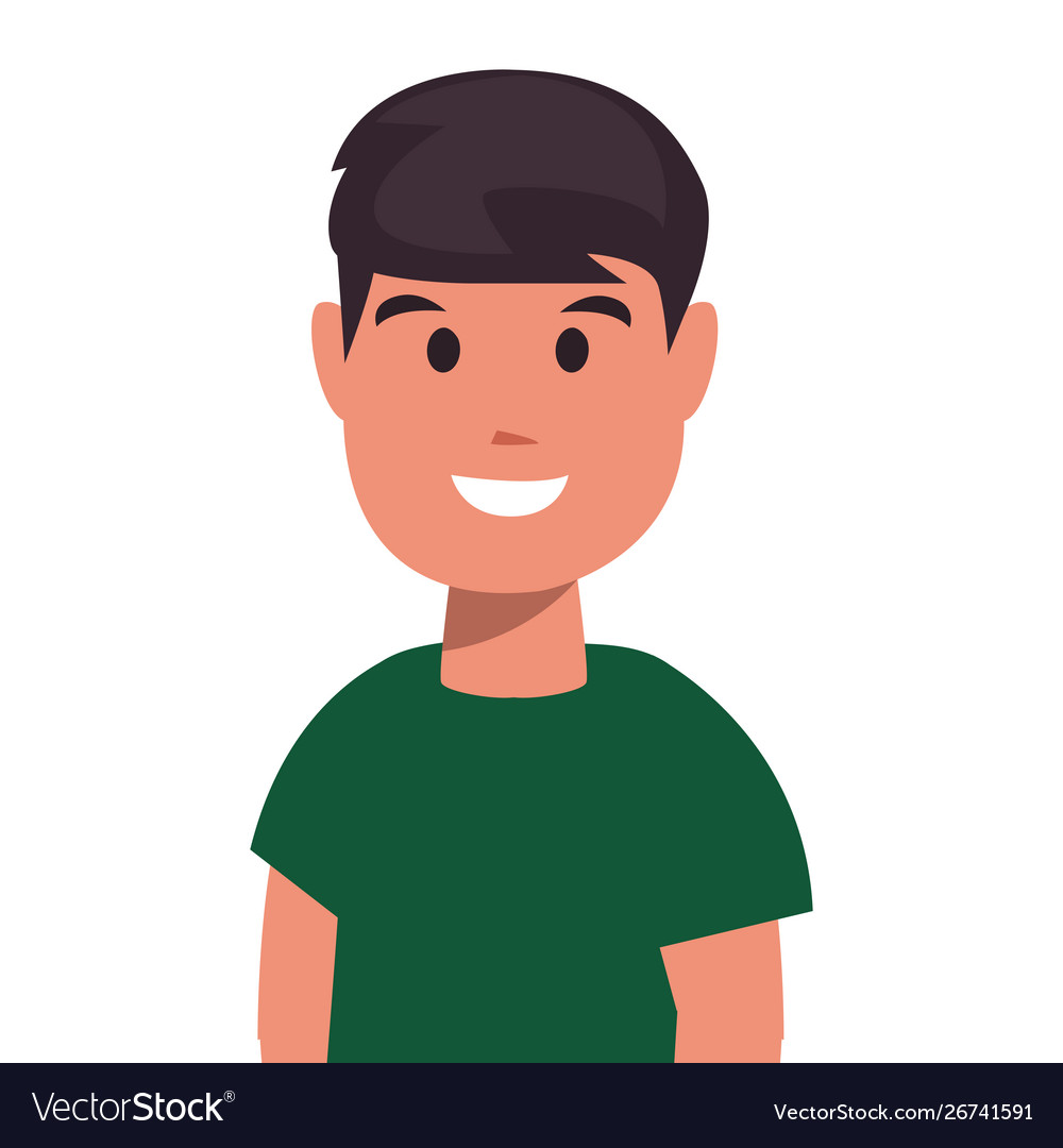 Young Man Portrait On White Background Royalty Free Vector Young Man Portrait On White Background Royalty Free Vector