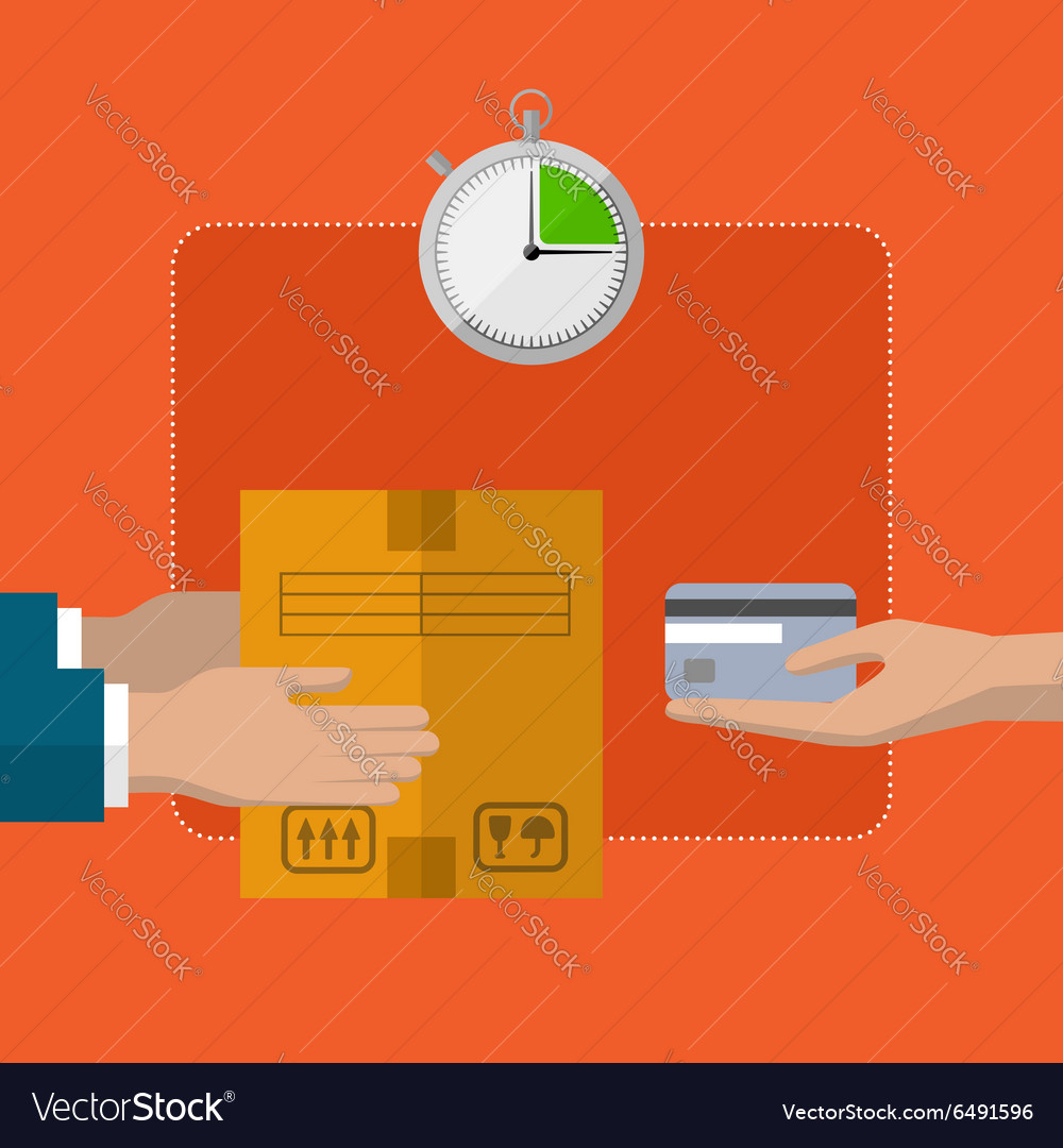 Express delivery concept Royalty Free Vector Image