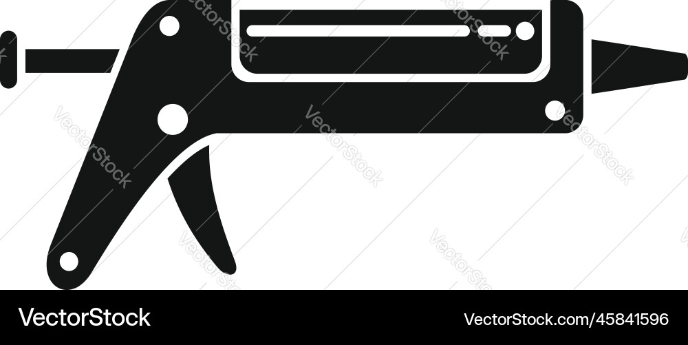 Industry silicone caulk gun icon simple Royalty Free Vector