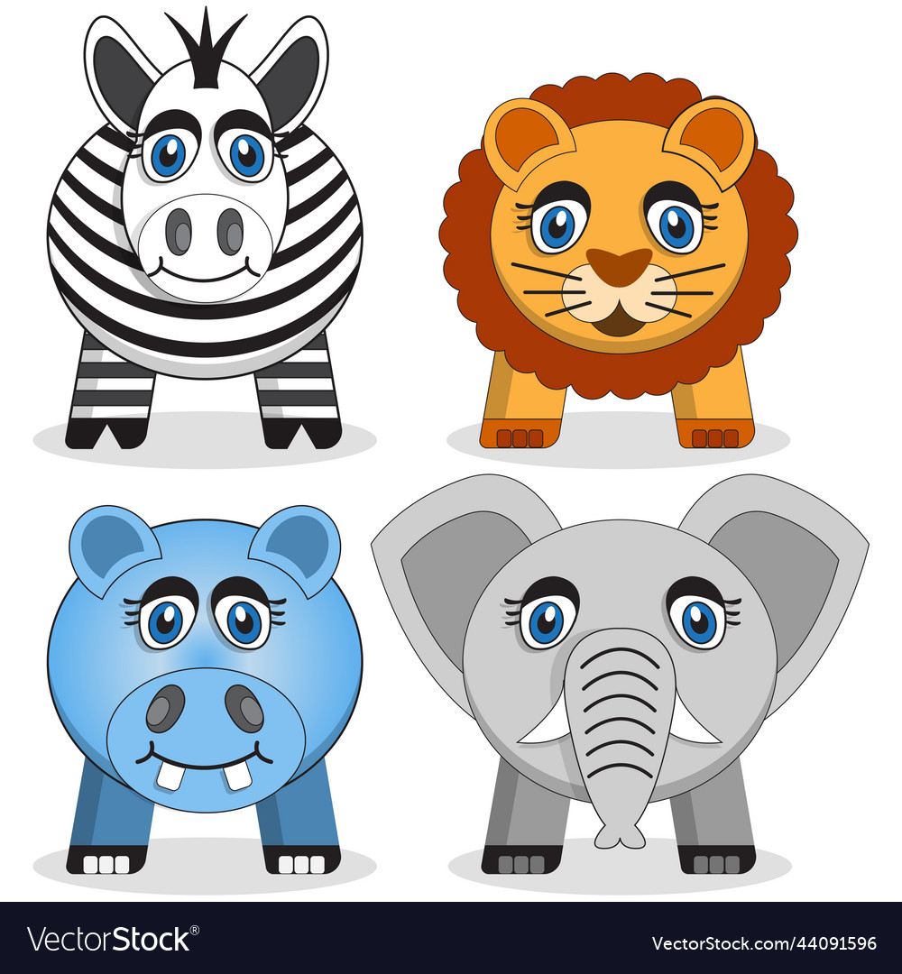 Wild animals Royalty Free Vector Image - VectorStock