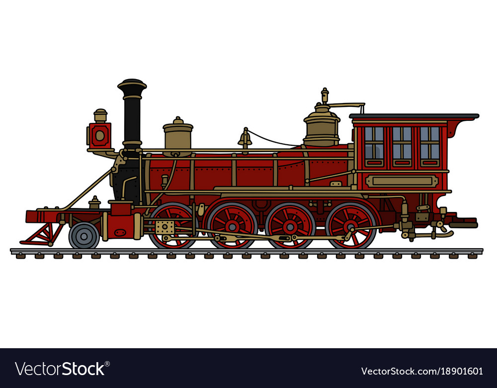 Old red engine stock photo. Image of train, locomotive - 10458302