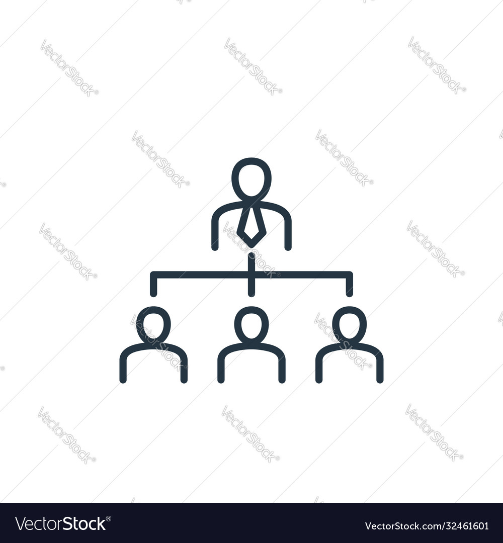 Organization structure icon Royalty Free Vector Image