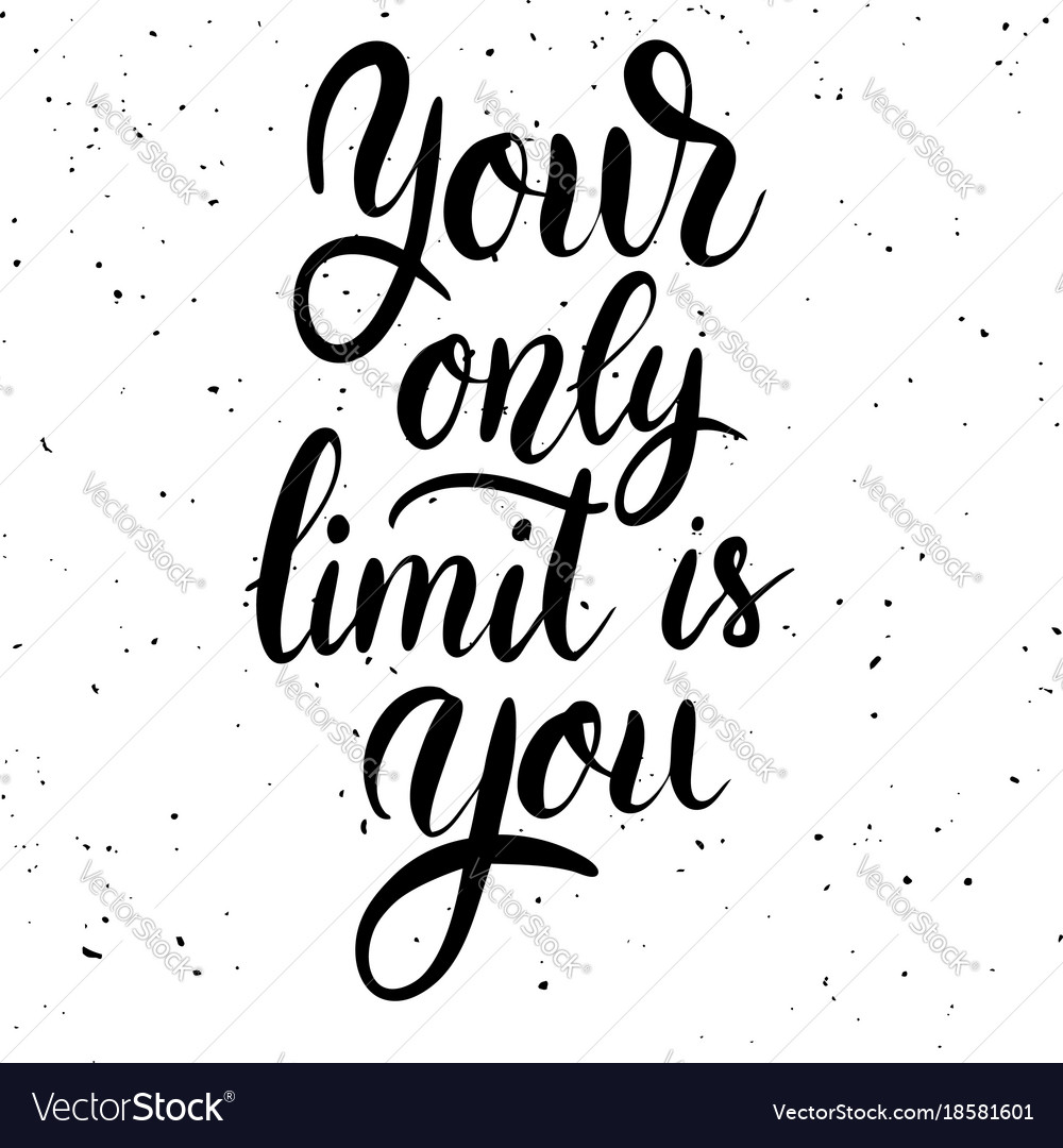 Your only limit is you hand drawn lettering