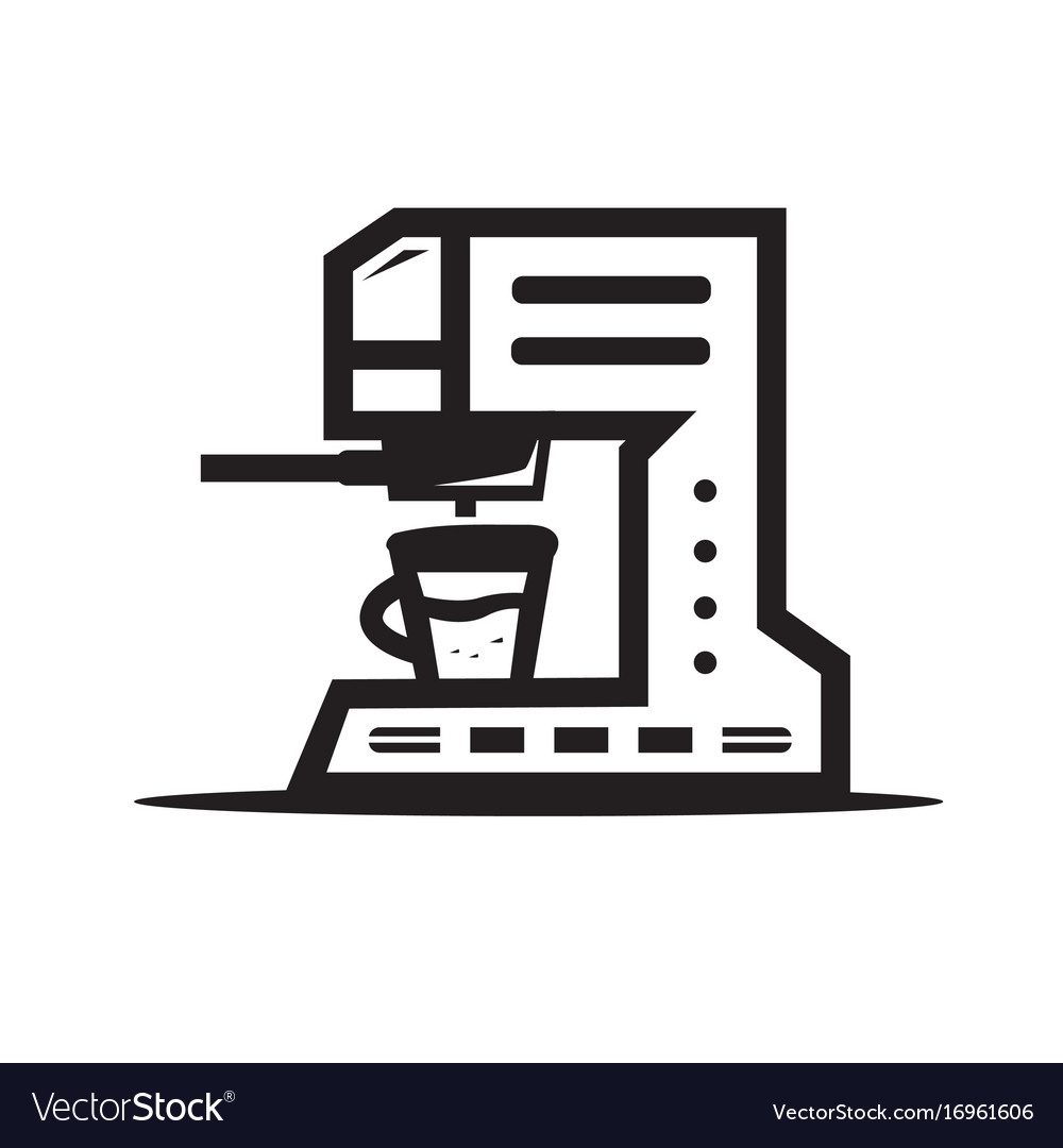 Download Coffee machine icon Royalty Free Vector Image - VectorStock