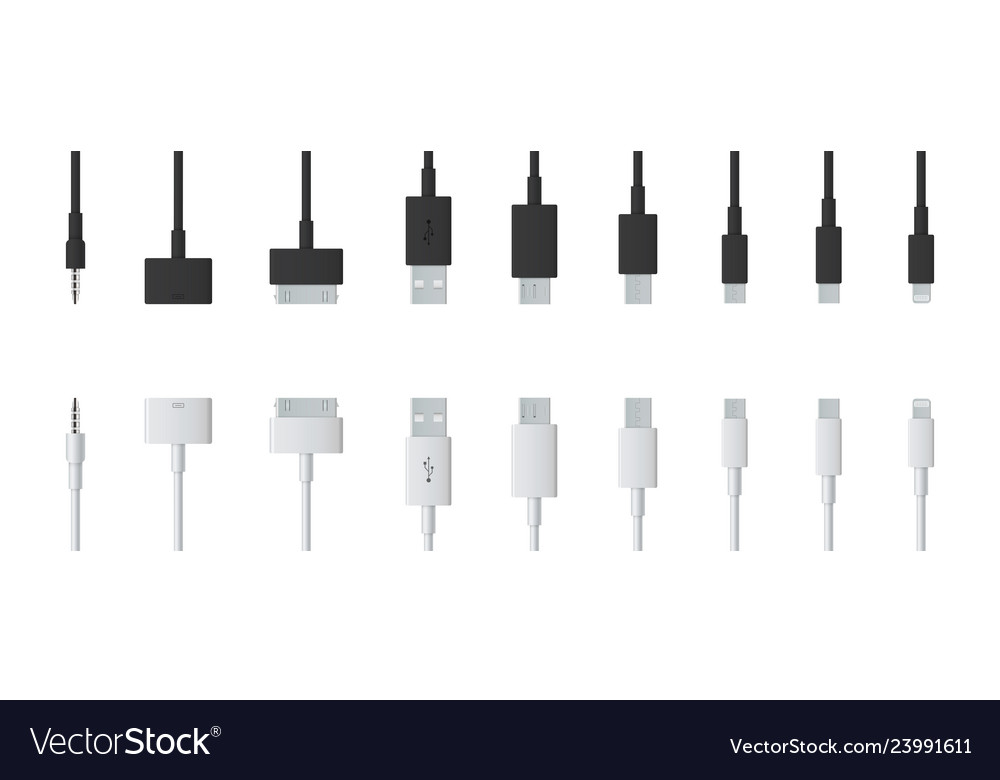 Creative of cellphone usb vector image Creative of cellphone usb