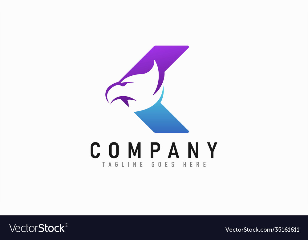 Eagle logo design abstract arrow combination Vector Image