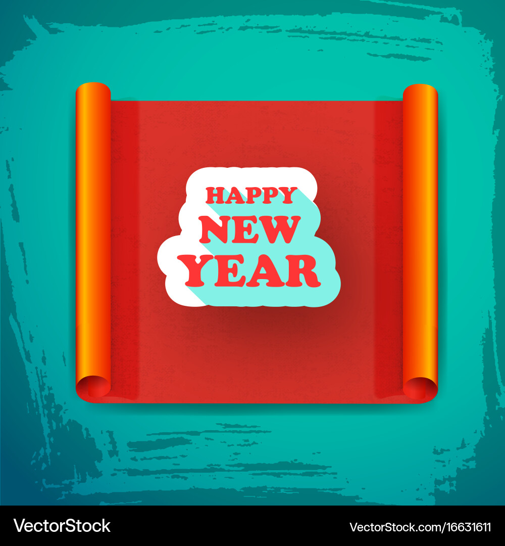 New year greeting card Royalty Free Vector Image