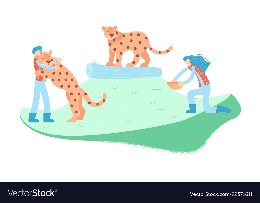 Wild animal rescue concept Royalty Free Vector Image Wild animal rescue concept Royalty Free Vector Image