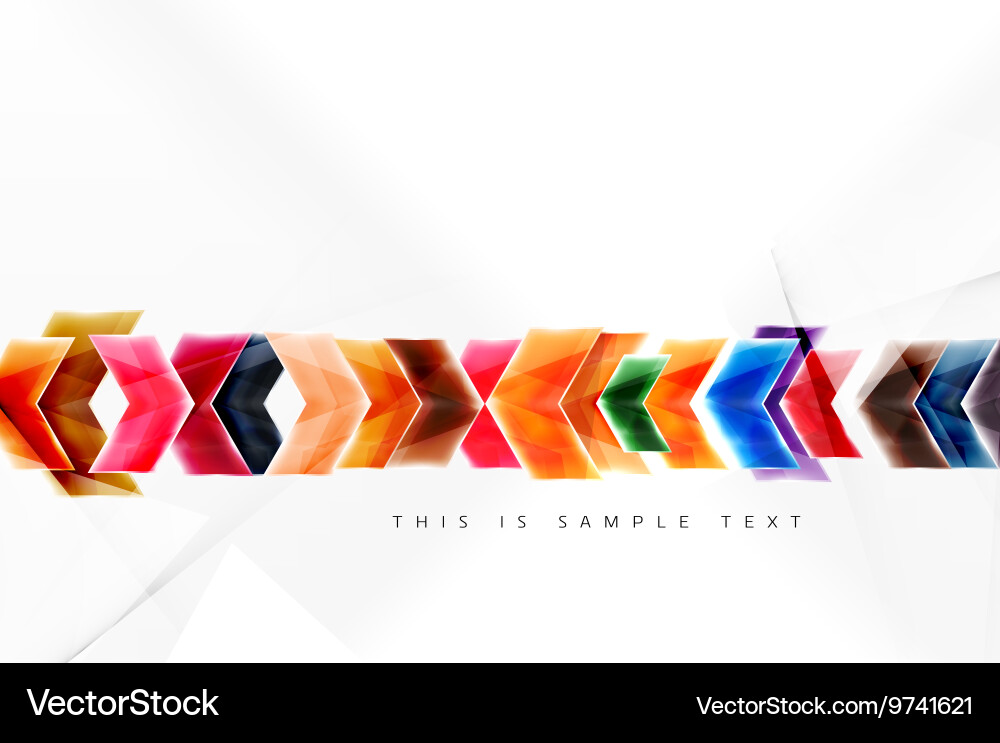 Glossy arrow wallpaper Royalty Free Vector Image