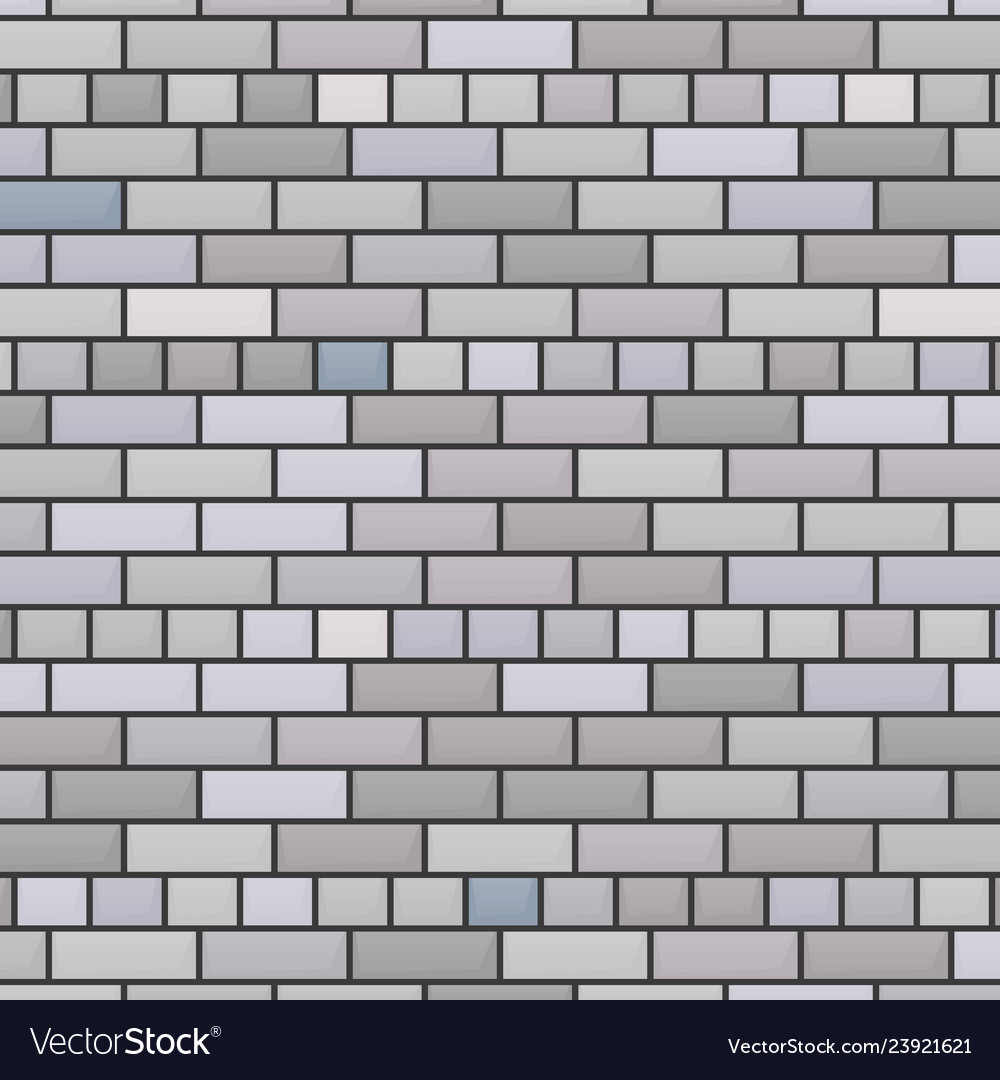 Grey brick wall background Royalty Free Vector Image